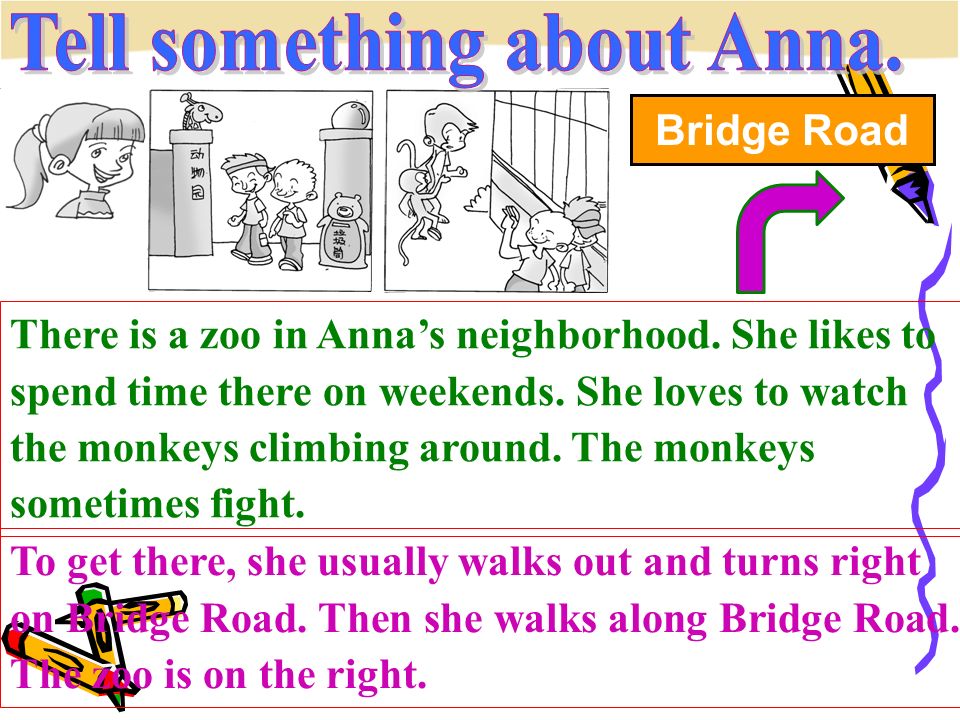 There is a zoo in Anna’s neighborhood. She likes to spend time there on weekends.