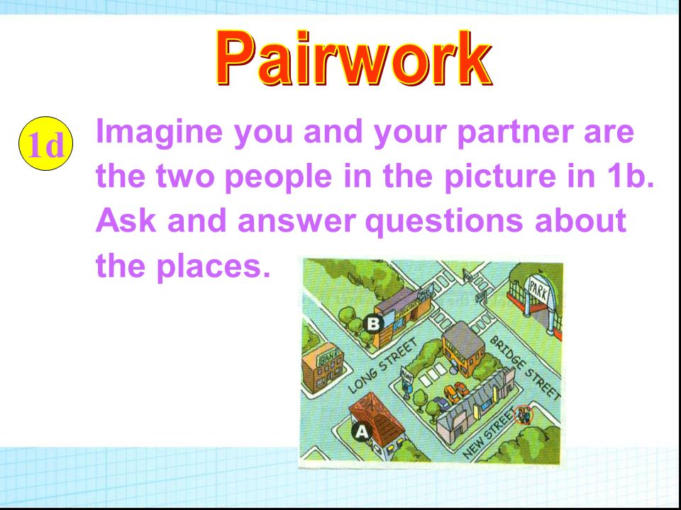Imagine you and your partner are the two people in the picture in 1b.