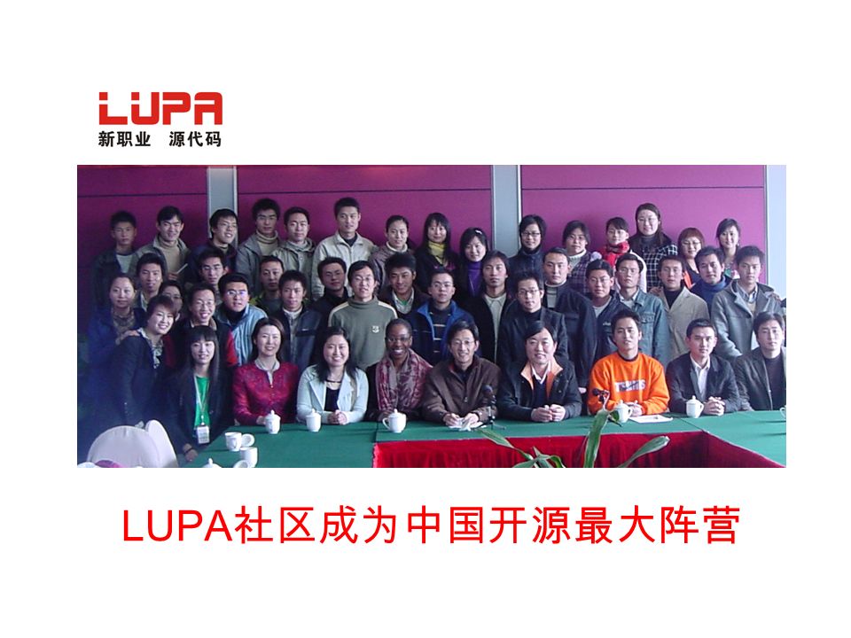 LUPA 社区成为中国开源最大阵营