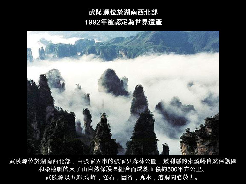 峨眉山雲霧 峨眉山 1996 年列入世界自然與文化遺產名錄