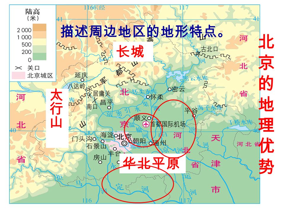 说说北京的地理位置 1,经纬位置 2,海陆位置 3,相对位置