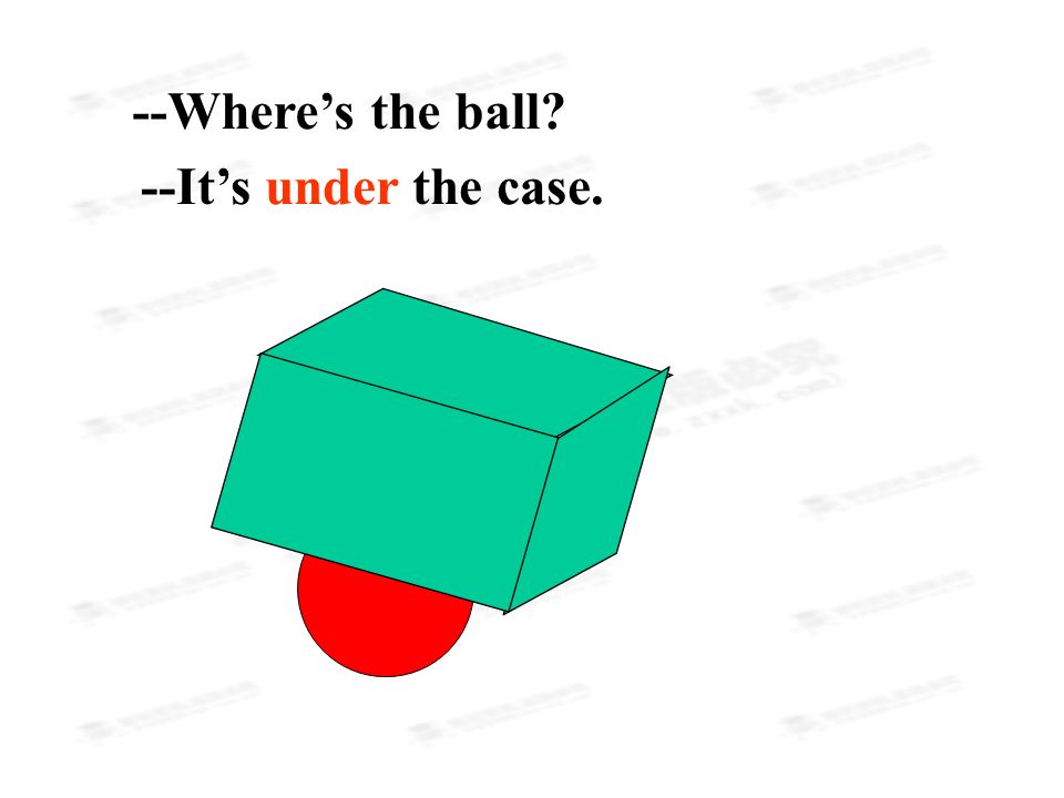 --Where’s the ball --It’s under the case. 组. 卷. 网