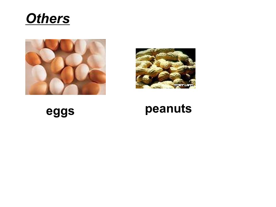 Others eggs peanuts