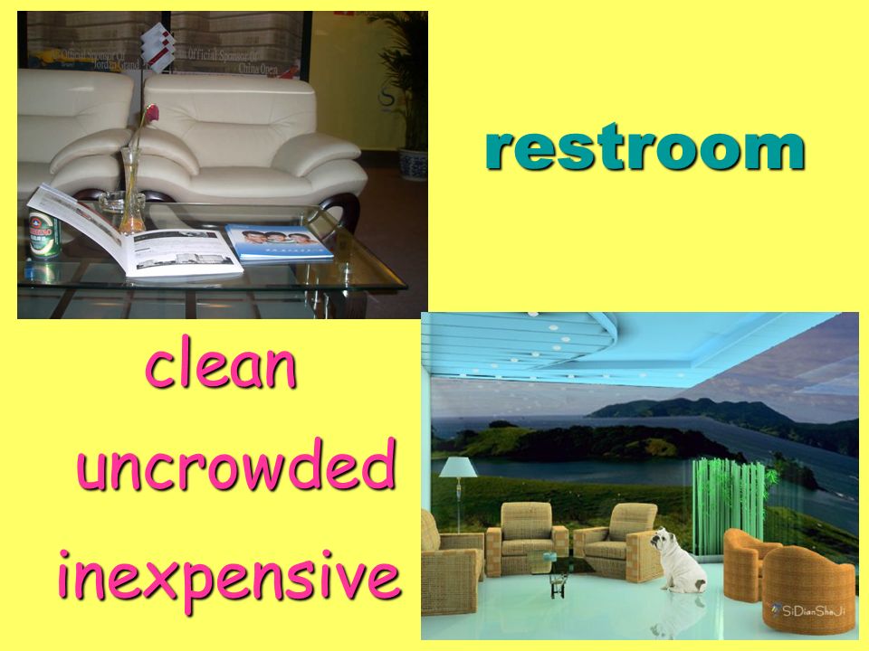 restroom clean uncrowded inexpensive