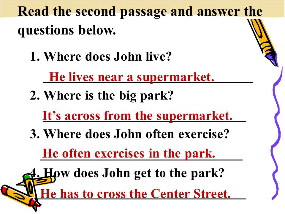 Read the second passage and answer the questions below.