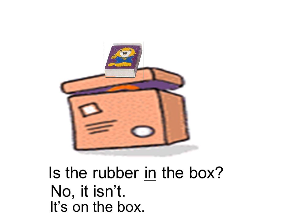 Is the rubber in the box No, it isn’t. It’s on the box.