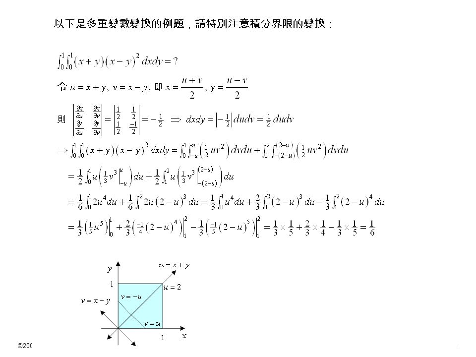 ©2009 陳欣得統計學 —e1 微積分基本概念 30