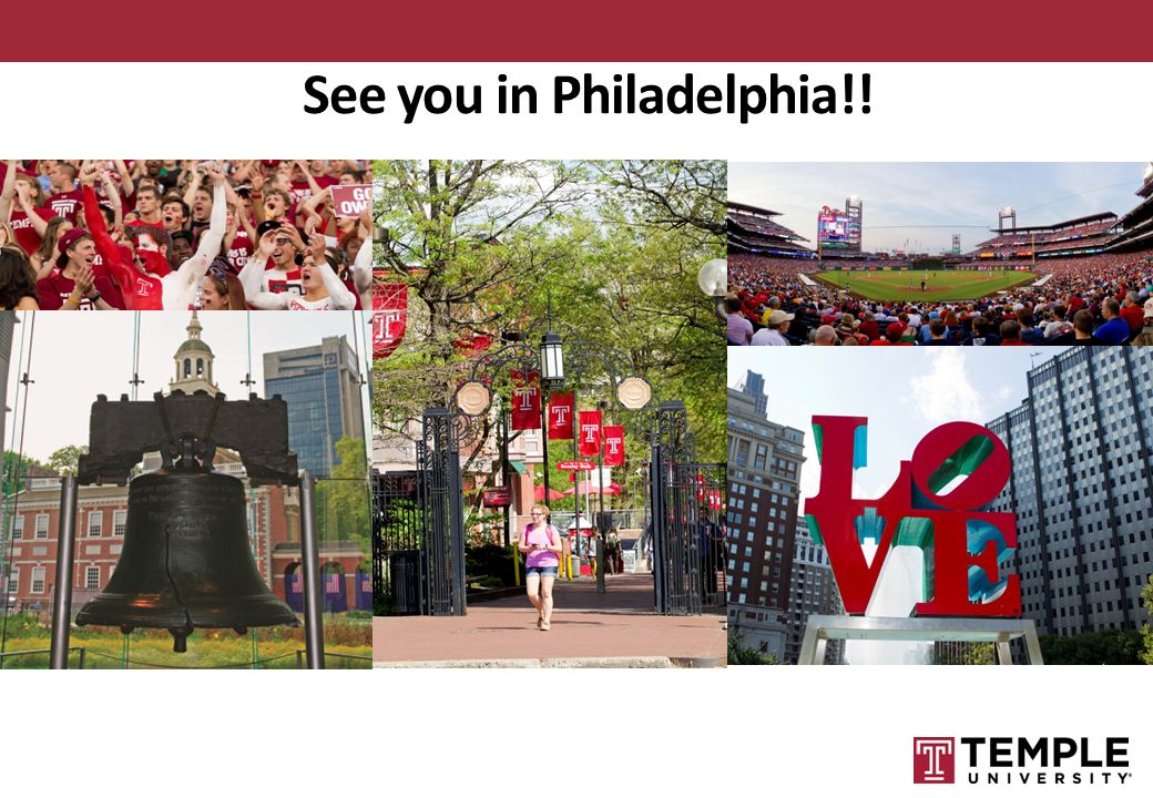 See you in Philadelphia!!