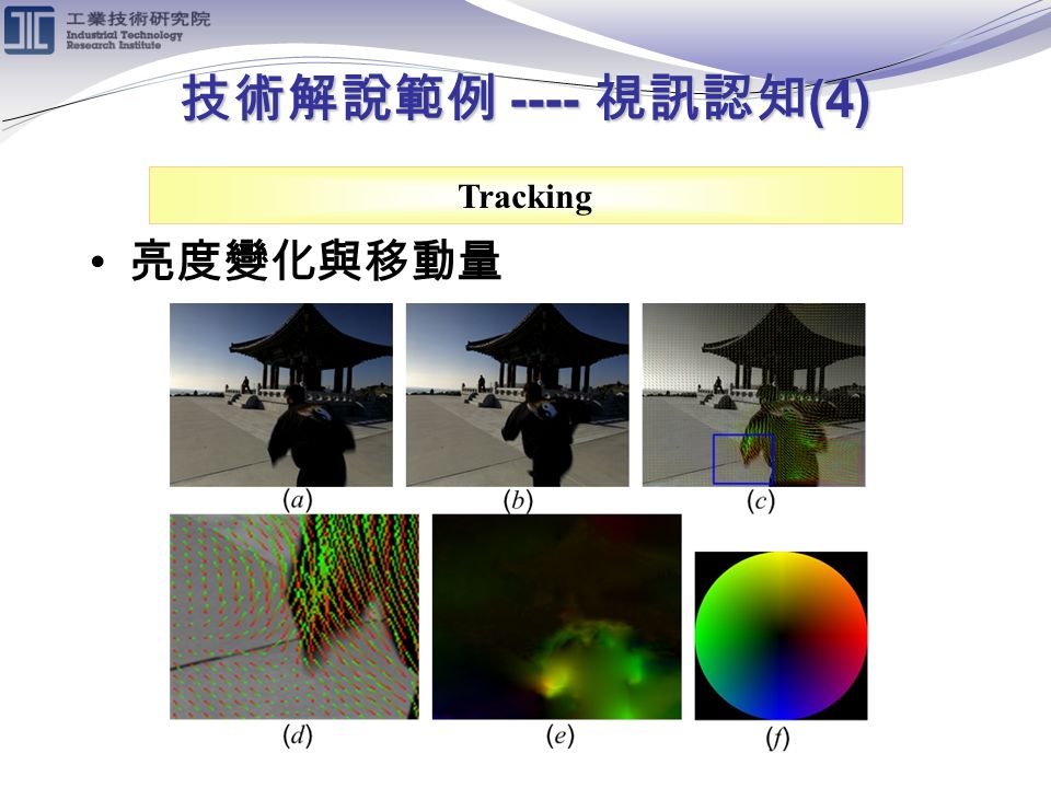 技術解說範例 ---- 視訊認知 (4) Tracking 亮度變化與移動量