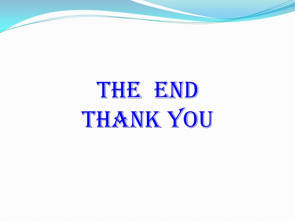 The end thank you