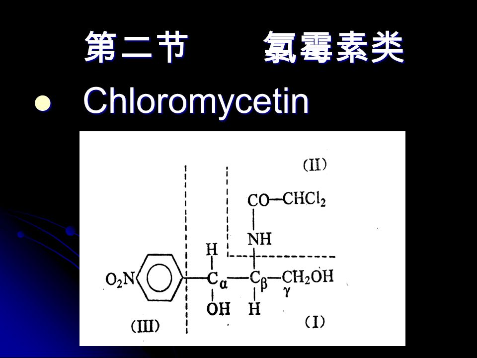 第二节 氯霉素类 第二节 氯霉素类 Chloromycetin Chloromycetin