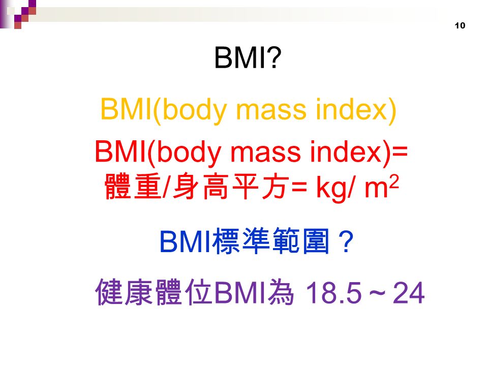 BMI.