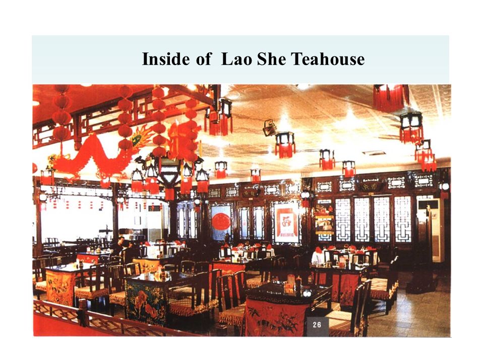 Inside of Lao She Teahouse