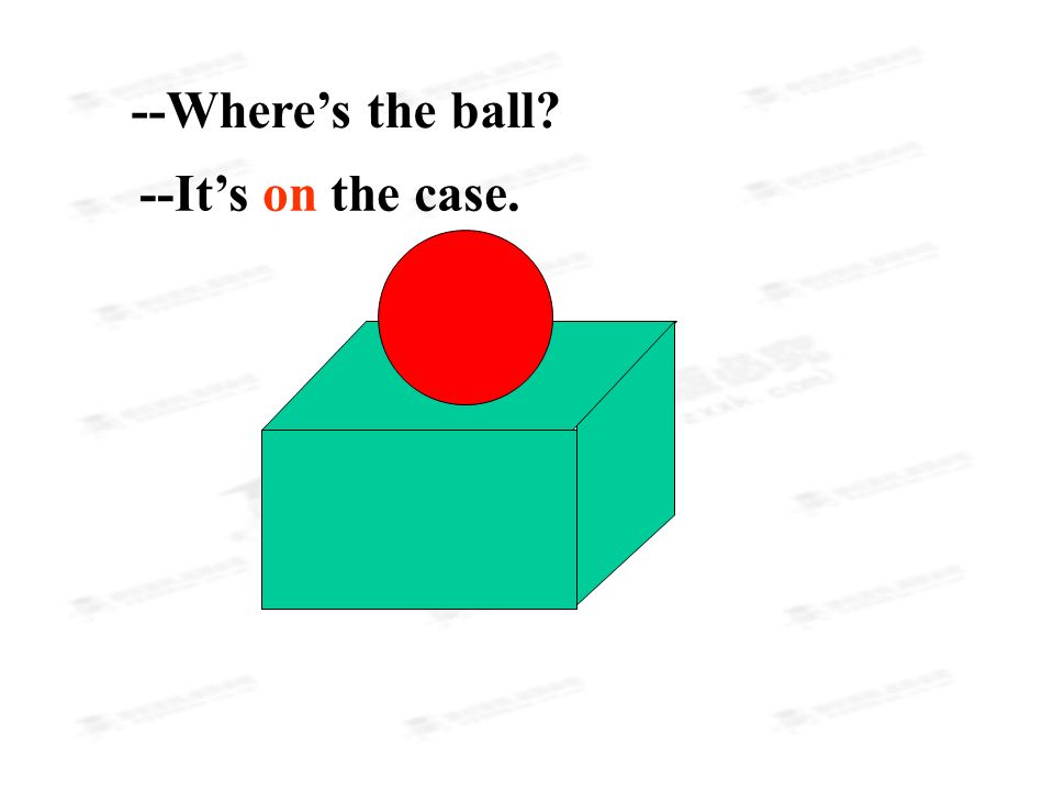 --Where’s the ball --It’s on the case.