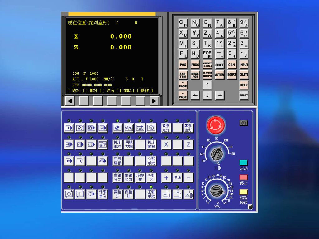 5 fanuc 0i系統數控車床編程與加工fanuc 0i數控車床操作面板fanuc 0